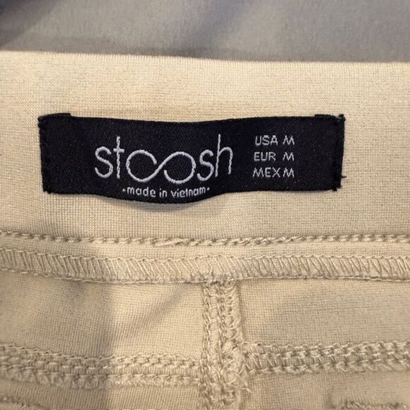 Stoosh Pull On Stretch Pants Creamy Beige Khaki Legging Size Medium - Picture 5 of 10
